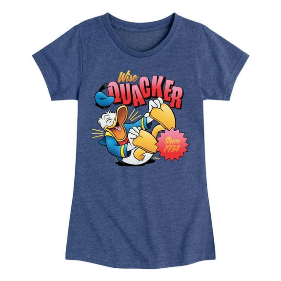 Disney - Wise Quacker - Toddler & Youth Girls Short Sleeve Graphic T-Shirt