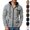(NEW25)Brown, variant on Men's Zip Up Hoodie Lightweight Athletic Track Jacket Cool Casual Slim Fit Daily Wear for Gym Running,Sports Training