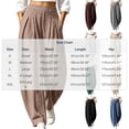 thumbnail image 4 of Cmtiyu Linen Pants Women, Casual High Waist Lightweight Palazzo Pants with Pockets, Comfort Loose Outdoor Pants, S-2XL, 4 of 10