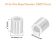 thumbnail image 2 of Unique Bargains 120 Pack Aluminum Crimping Loop Sleeve for 5/64' Diameter Wire Rope, Round Aluminum Wire Rope Sleeve, 2 of 6