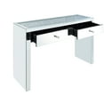 thumbnail image 3 of Wooden Console Table with 2 Storage Drawers and Faux Diamond Inlay Silver - Saltoro Sherpi, 3 of 5