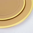 thumbnail image 6 of Efavormart 10 Pack | 10" Regal Gold Round Plastic Dessert Plates, Disposable Appetizer Salad Plates, 6 of 11