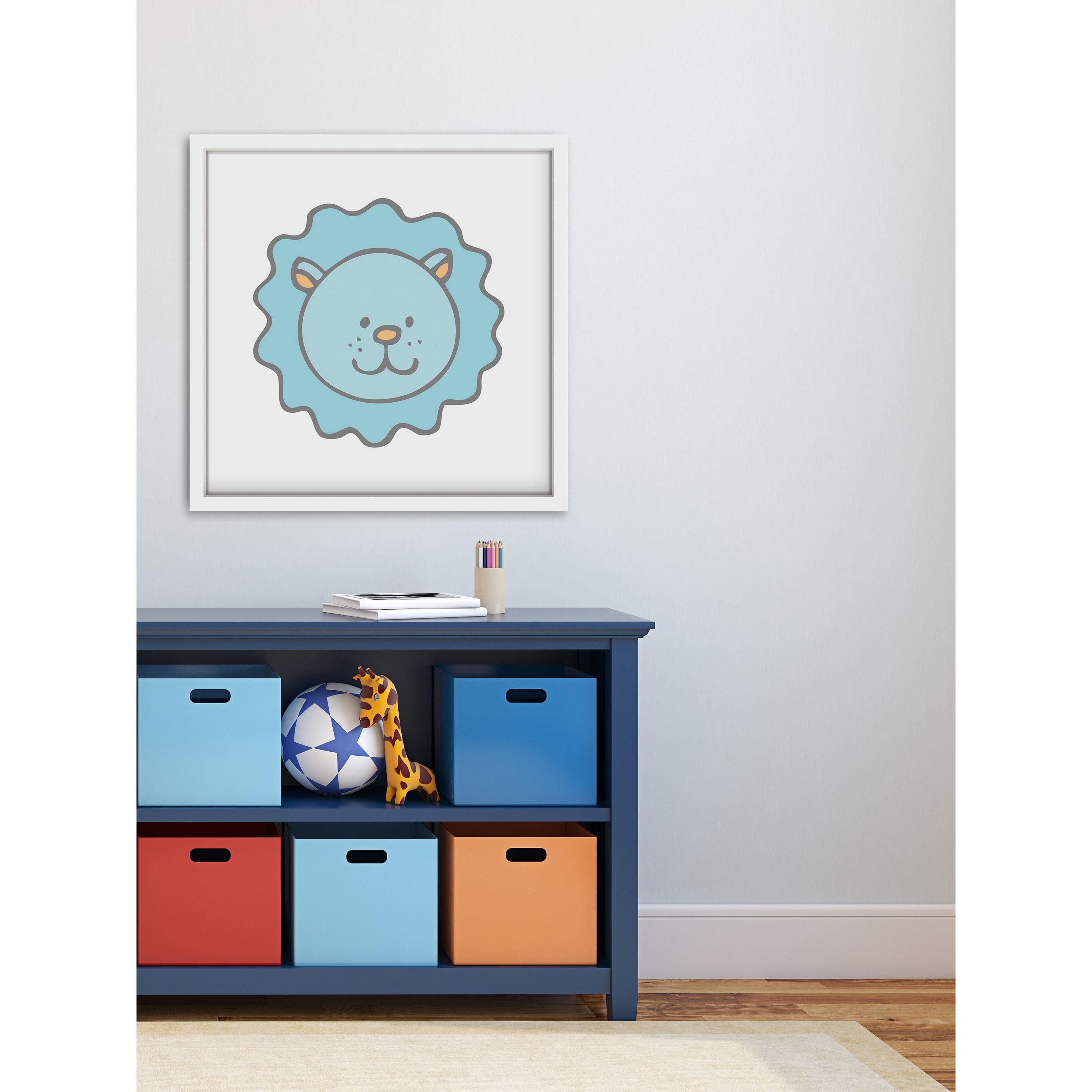 Marmont Hill "Baby Lion" by Shayna Pitch Framed Painting Print