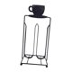 thumbnail image 5 of Soporte de la cápsula de café 16 Solterista de café Iron Gran capacidad Compacta compacta Arte de hierro elegante para la oficina de, 5 of 8