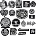 thumbnail image 1 of 20 parches para ropa (calavera/punk), parches para coser, parches termoadhesivos, parches bordados, apliques para planchar para ropa, jeans, chaquetas, mochilas, sombreros TA, 1 of 4