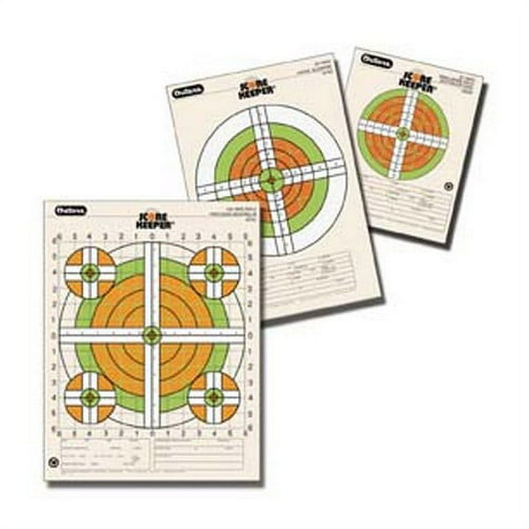 Champion Traps and Targets Fluorescent Orange/Green Bullseye