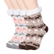 thumbnail image 2 of Regalos de Navidad 2023, rellenos personalizados para adultos para calcetines de navidad, calcetines de algodón de otoño para mujeres, tobillos altos, dos pares de alces blancos, 2 of 5