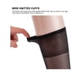 thumbnail image 5 of Deago 8 Pairs Women's Sheer Knee Highs Pantyhose with Reinforced Toe - 20D Nylon Stockings for Women (Black+Skin), 5 of 7