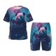 thumbnail image 1 of Balery DJ Panda Hot Air Balloon Conjunto de Pijama Infantil de Manga Corta con Estampado – Ropa de Dormir de Algodón Suave-X-Large, 1 of 6