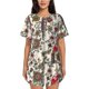 thumbnail image 1 of Balery Dark Enchanted Flowers And Birds Conjunto de Pijama para Mujer con Estampado, Dos Piezas de Manga Corta y Shorts, Ropa de Dormir Suave con Cuello Redondo y Bolsillos-3X-Large, 1 of 6