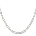 thumbnail image 2 of 925 Sterling Silver Rhodium Plated Polished 4.5mm Paperclip Chain Necklace 22 Inch Chain Necklace for Women and Men, 2 of 2