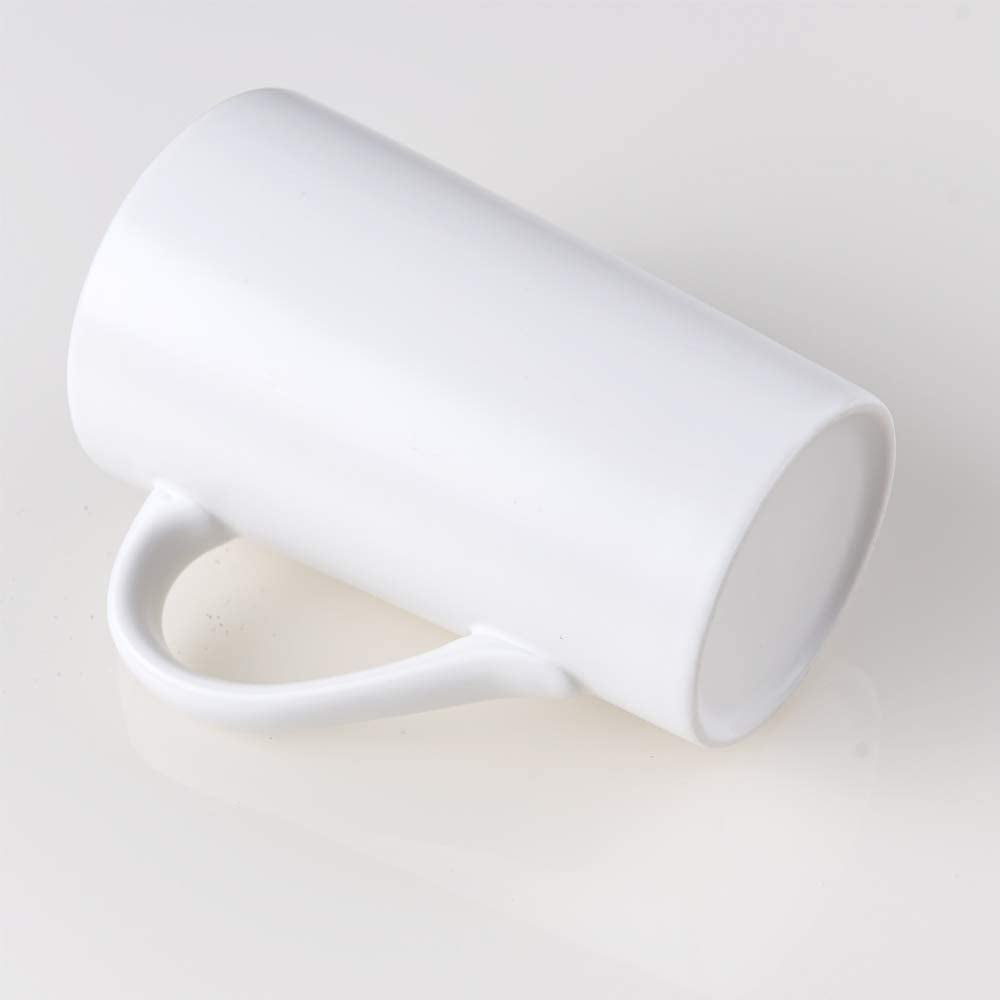 Belinlen 16 OZ Coffee Cup Simple Pure White Ceramic Cup Plain Large Tall  White Ceramic Milk Tea Coffee Mug with Handle