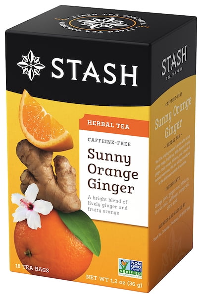 Stash Sunny Orange Ginger Herbal Tea Bags, 18 Ct, 1.2 oz