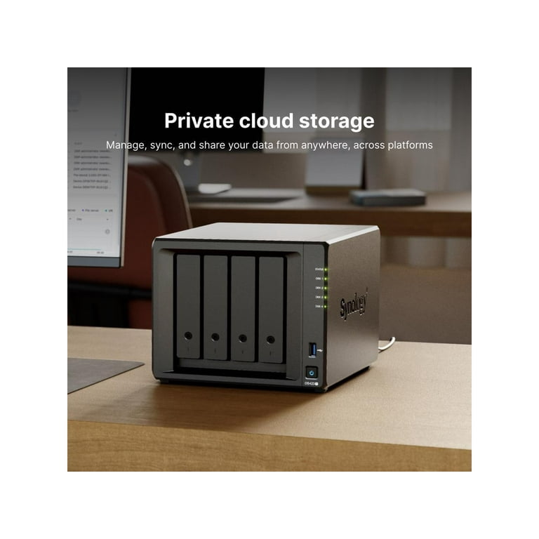 Synology 4-bay DiskStation DS423+ (Diskless) - Walmart.com Synology 4-bay DiskStation DS423+ (Diskless) - Walmart.com