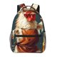 thumbnail image 1 of Fotbe Chef Chicken With Beer Bottles Mochila Casual con Estampado para Escuela, Viajes y Actividades al Aire Libre - Duradera, Ligera y Cómoda, 1 of 5