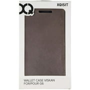 Xqisit Wallet Folio Case for LG G6 (2017) Smartphone - Gray/Brown (Very Good)