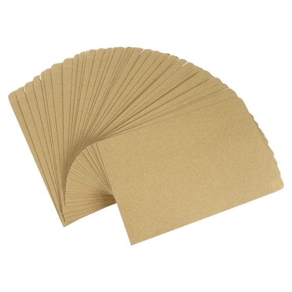 50 Pcs Kraft Envelope Business Yellow Envelopes Paper Khaki