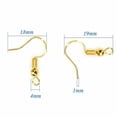 thumbnail image 2 of 100-200 DIY JEWELRY Making Findings Earring Hook Coil Ear Wire French Hook, 2 of 6