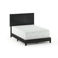 thumbnail image 3 of Furinno Pessac Upholstered Bed Frame, Black PU Leather, Full, 3 of 9