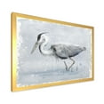 thumbnail image 2 of Designart 'Grey Heron Bird In Lake' Farmhouse Framed Art Print, 2 of 4