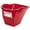 Red, variant on Little Giant Flat Back Plastic Horse Feed Bucket, Metal Handle, 10 Quarts, Red