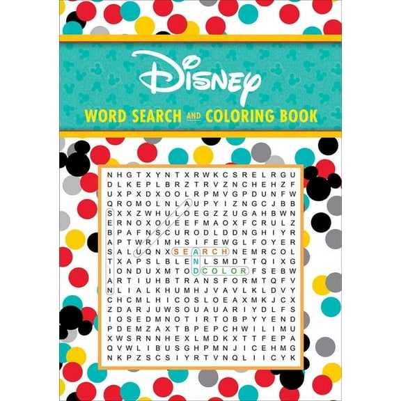 Disney Word Search and Coloring Book