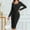 A01573-Black, variant on CALAFEBILA Dresses for Women 2025 Long Sleeve Square Neck Solid Color Knee Length Bodycon Dress Formal Ribbed Knit with Belt Long Dresses for Teens