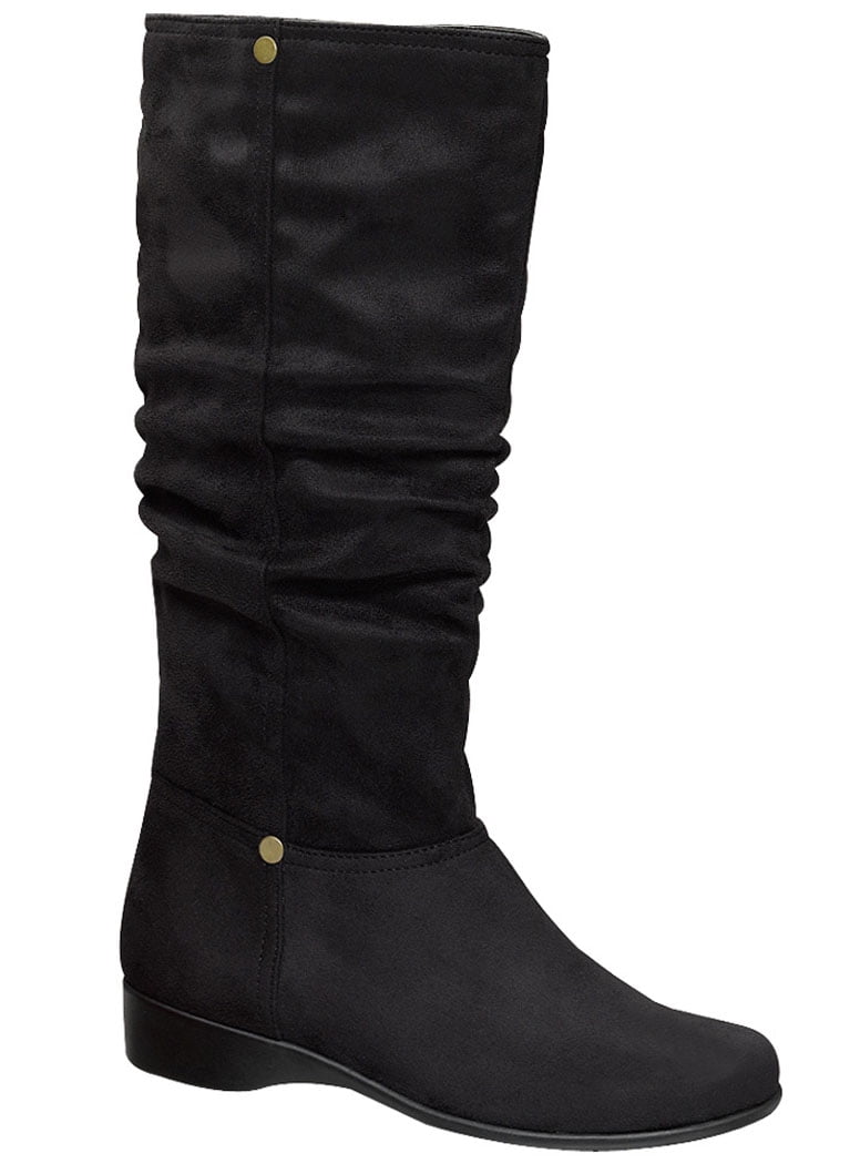 womens low heel slouch boots