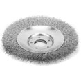 thumbnail image 2 of Rotary Weed Brush Steel Wire Weeding Wheel Mower Twisting Wire NonRust Durable Brush Grass Trimmer Head, 2 of 5