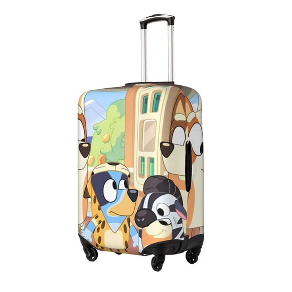 Johaoi Bluey for Travel Luggage Cover Suitcase Protector Scratch-Resistant Fit 18-32 Inch Suitcase, Not Included Suitcase-