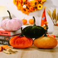 thumbnail image 2 of Thanksgiving Pumpkin Ornament Handmade Velvet Stuffed Small Pumpkins Artificial Cute Pumpkin, 2 of 6