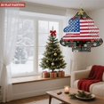 thumbnail image 3 of Stylish Metal Hanging Christmas Tree Wind Spinner - American Flag Center Festive Ornaments Perfect for Yard & Garden Decor, 3 of 7