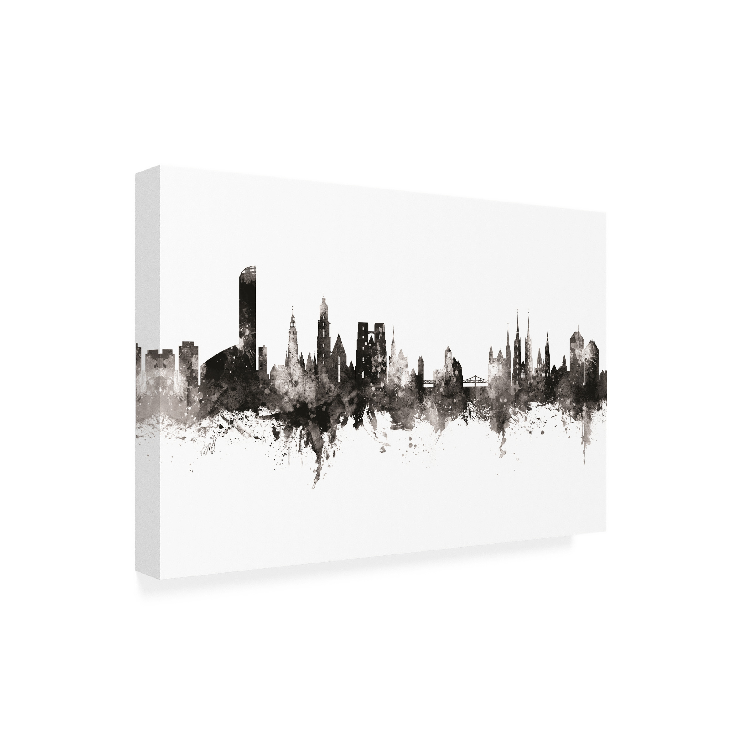 Michael Tompsett 'Wroclaw Poland Skyline' Canvas Art