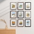 thumbnail image 2 of decorUhome 8x10 Picture Frame Set of 9, Display 5x7 Pictures with Mat or 8x10 without Mat, Photo Frames for Wall or Tabletop, Black&Brown&Dark Grey, 2 of 7