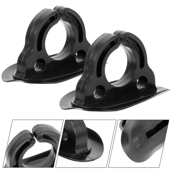 Soimiss 2Pcs Universal Paddle Clamp PVC Smooth Surface Holder for Rigid Inflatable Boats Kayaking