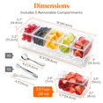 thumbnail image 2 of Condiment Caddy Lifewit helado con 5 recipientes de 600 ml, 2 of 9