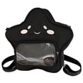 thumbnail image 1 of Mochila Bandolera Kawaii Daypack para Mujer Con Bolsillo Transparente Nailon, 1 of 9