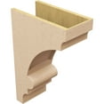 thumbnail image 5 of 9"W x 18"D x 27"H Classic Diane Rough Cedar Woodgrain TimberThane Corbel, Primed Tan, 5 of 6