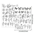 thumbnail image 5 of Shoreew 2 Sheets Water Soluble Embroidery Stabilizer DIY Stick Stitch Embroidery Paper with Pre-Printed Flowers Leaves Animals Pattern Beginners Sewing Lover Gift, 5 of 7