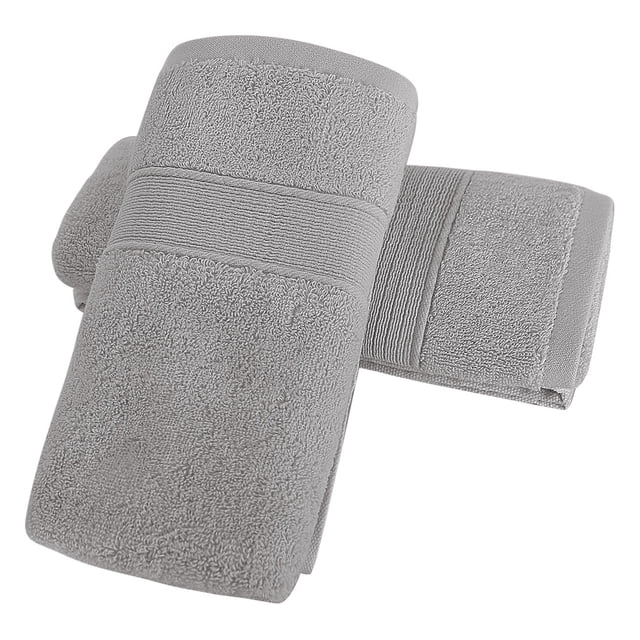 Unique Bargains 2PCS Cotton Absorbent Hand Towels Quick Dry 13' x 29'