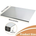 thumbnail image 2 of Qunbio 23.62'' x 19.68'' Stainless Steel Chopping Board, Large Metal Cutting Boards with Lip for Kitchen, Silver, 2 of 11