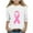 White, variant on Feancey Girls Cute Tops Pink Ribbon 3/4 Sleeve Graphic Tee Breast Cancer Awareness Tshirts for Toddler Girl Crewneck Loose Blouses Black 3-4 Years