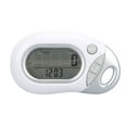thumbnail image 4 of Podómetro electrónico para caminar con sensor 3D de alta precisión, contador de pasos blanco para hombres, mujeres, niños, adultos y personas mayores., 4 of 14