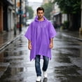 thumbnail image 2 of YingYouFu Thickened Cloak Raincoat, Portable Hooded Adult Poncho for Men Women Outdoor Hiking, Non Disposable Reusable Rain Gear for Cycling Camping, 2 of 8