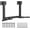 Black4, variant on Wall Mount Pull Up Bar, Joist Beam Rafter Mount Pull-up Bar, Ceiling Mounted Chin Up Bar for Home Gym with Punching Bag Hanger
