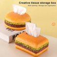 thumbnail image 2 of Burger Tissue Box Cover,Burger Tissue Box,Hamburger-Shaped Tissue Dispense,Offer, 2 of 4