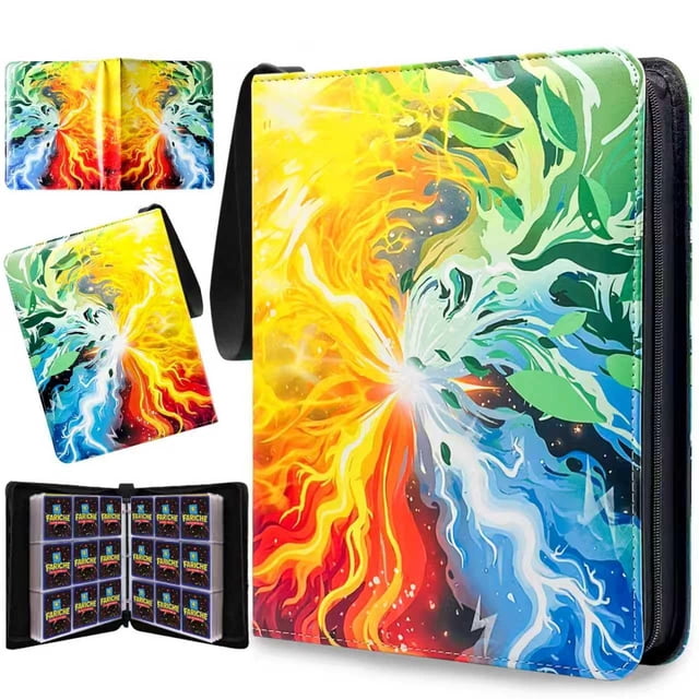 Carpeta coleccionable FARICHE de 9 bolsillos para tarjetas TCG con capacidad para 900