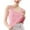 Pink, variant on Women's Ice Silk Camisole Tank Top, Wide Strap Padded Built-in Bra Loose Fit Workout Undershirt