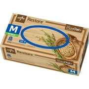Medline Restore Nitrile Exam Gloves with Colloidal Oatmeal to Soothe Hands, Medium, 250 Ct