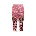 thumbnail image 4 of Jjayotai Womens Pants, High Waisted Yoga Pants for Women, Women's High Waist Yoga Pants, Summer Trousers, Floral Printed Slim Capris Pants, Compression Leggings for Women Multicolor^ S, 4 of 5